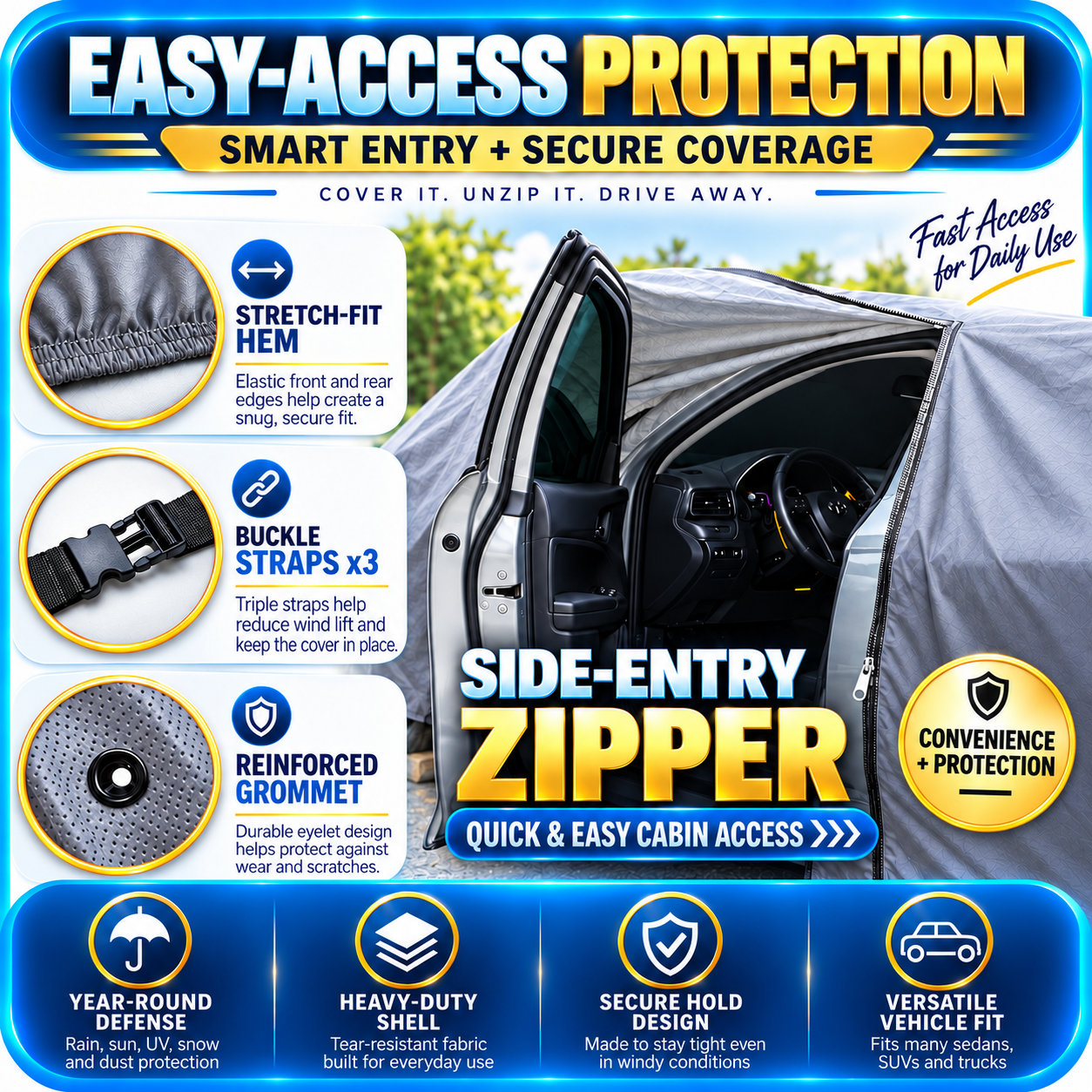 Car cover material and protection